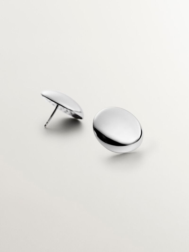 925 silver earrings with round shape image number 4
