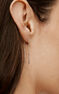 Simple silver pendant earrings , J04640-01