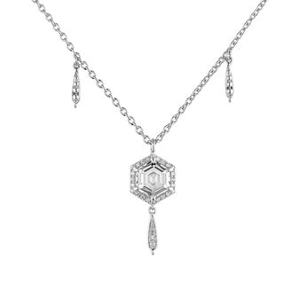 Collar motivo topacio y diamante gris plata , J04811-01-WT-GD, mainproduct