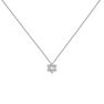 Silver topaz and diamond necklace , J04812-01-WT-GD