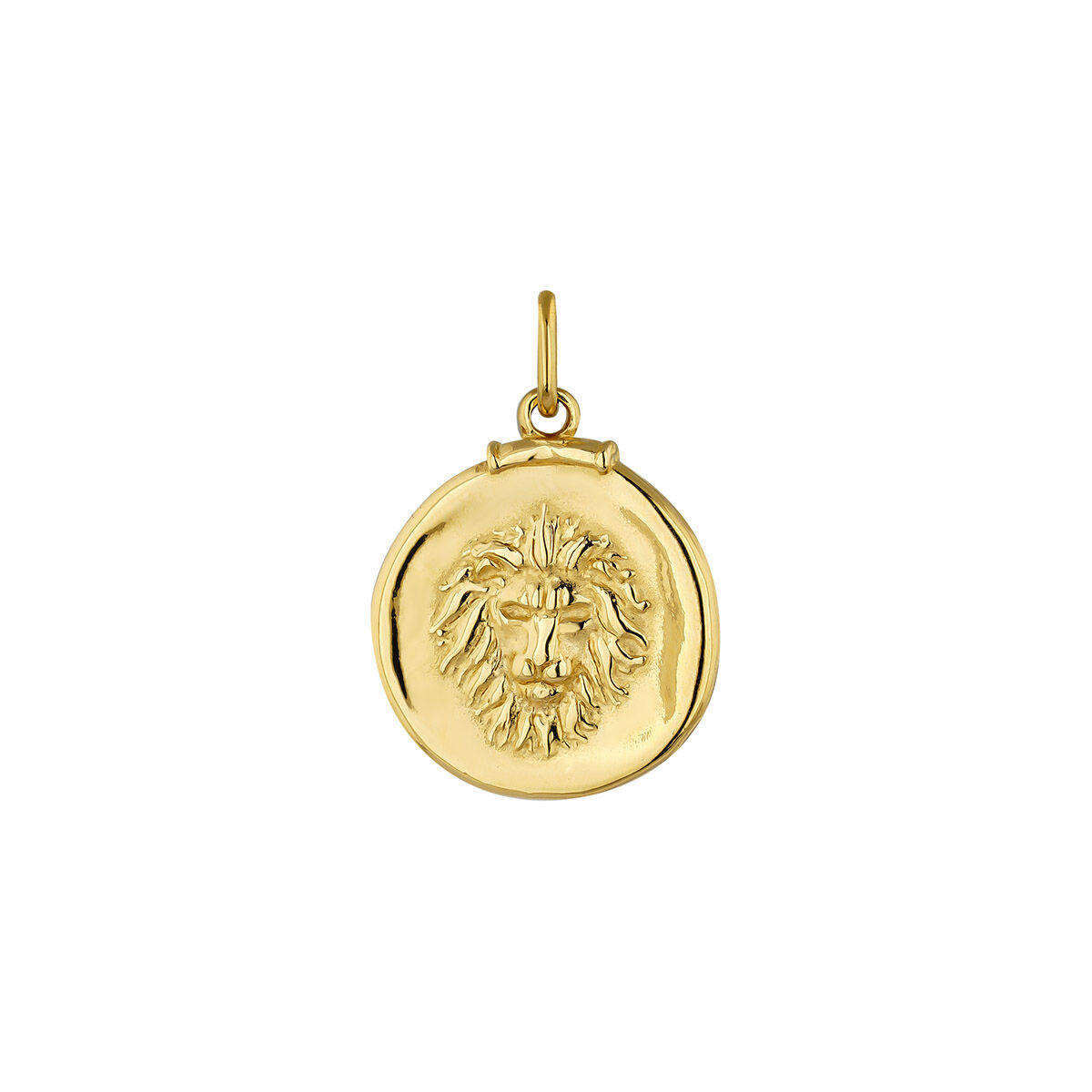 Gold-plated silver Leo charm  , J04780-02-LEO, hi-res
