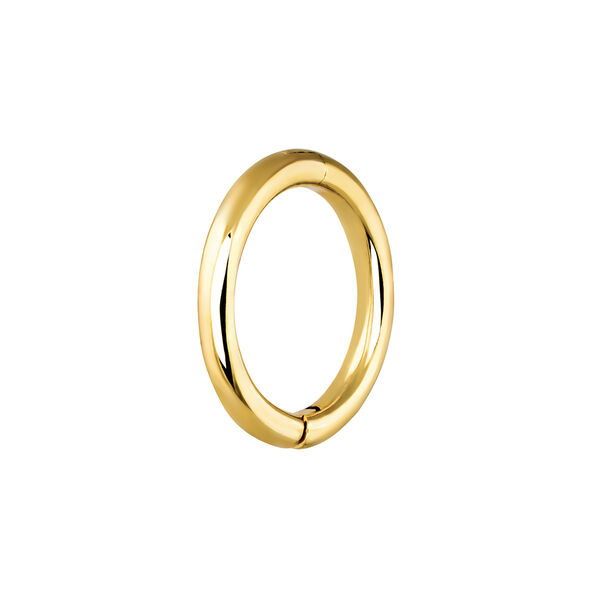 Medium gold hoop earring piercing , J03843-02-H, mainproduct