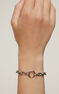 Silver cable link chain bracelet , J05336-01-19