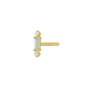 Gold plated topaz earring , J04657-02-SKY-WT-H, mainproduct