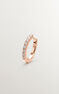 Pendiente aro mini diamante oro rosa 0,08 ct , J00597-03-NEW-H