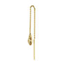 Gold-plated silver snake chain earring , J04854-02-H