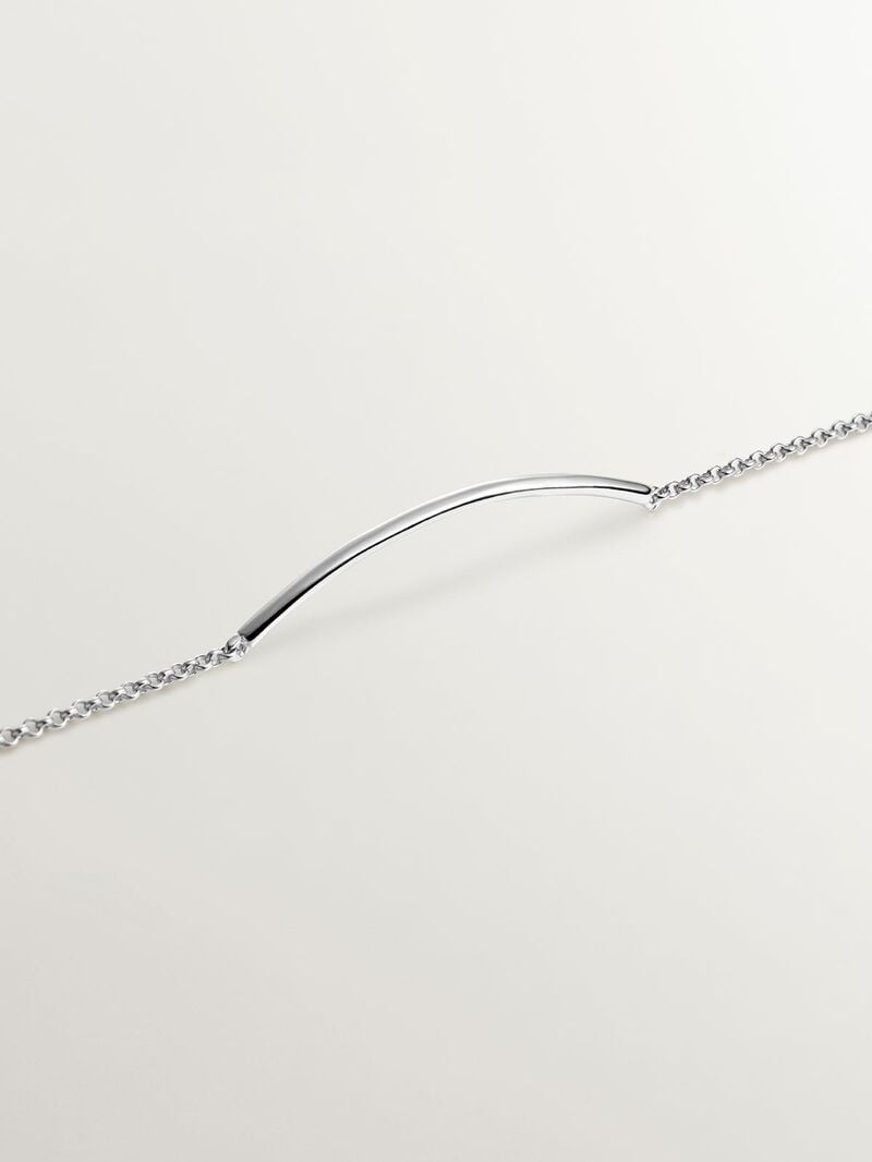 925 Silver bracelet with tube shape image number 4
