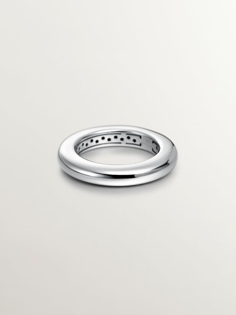 925 silver thick ring image number 2