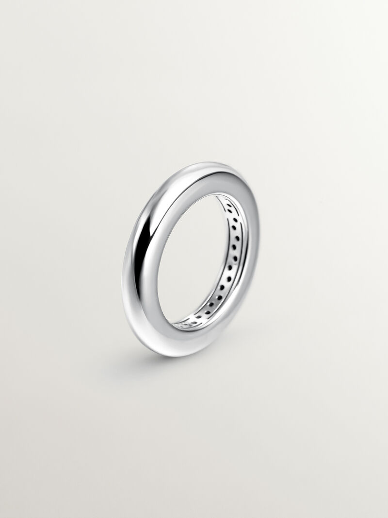 925 silver thick ring image number 0