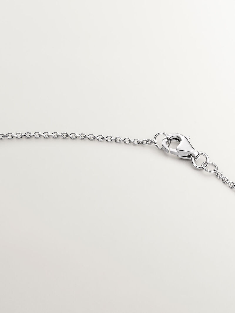 18K white gold pendant with diamond star image number 6