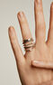Anillo solitario de oro blanco de 18kt con diamante de 0,08cts, J03398-01-08-GVS