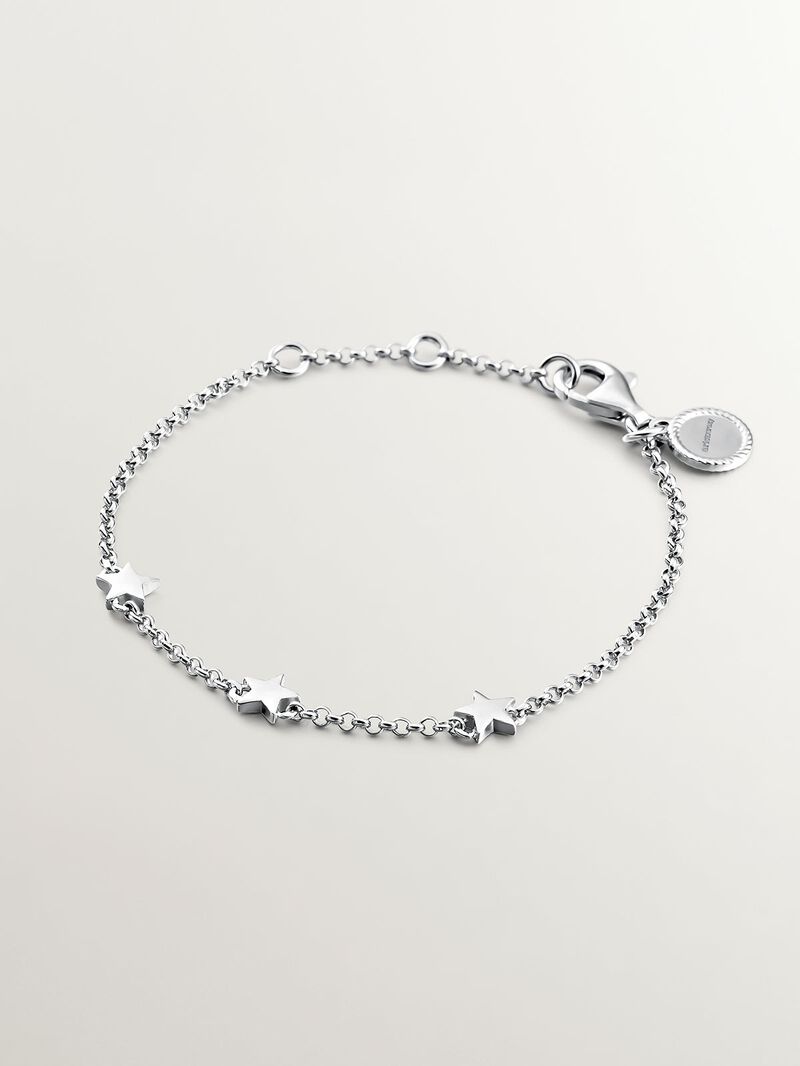 925 Silver bracelet with stars image number 0