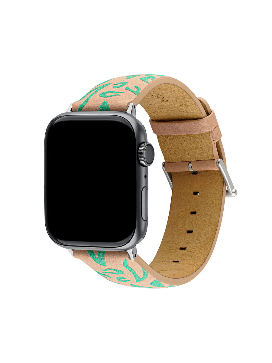 Apple Watch bracelet cuir animal print¬†, IWSTRAP-PLA-P, hi-res