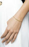 Gold plated silver star motif bracelet , J04865-02