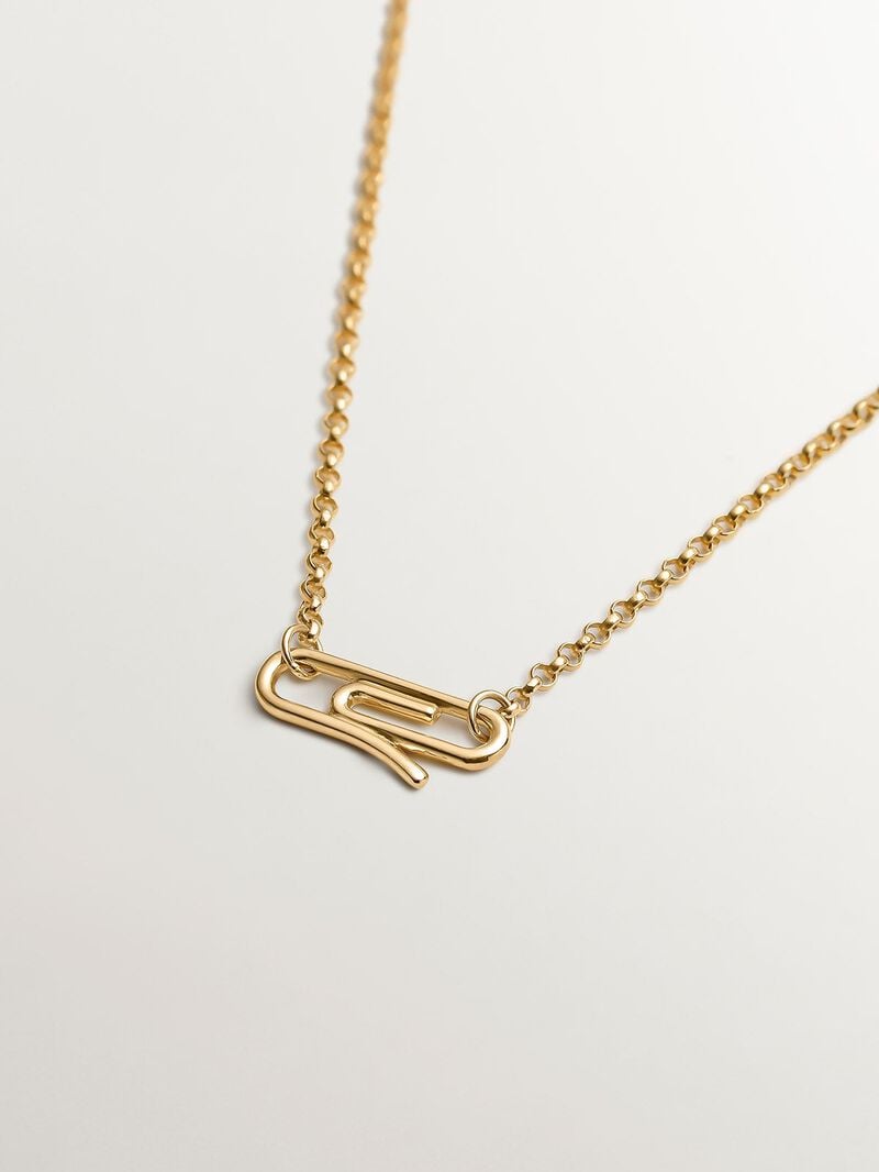 9K Yellow Gold Bracelet with Clip image number 2