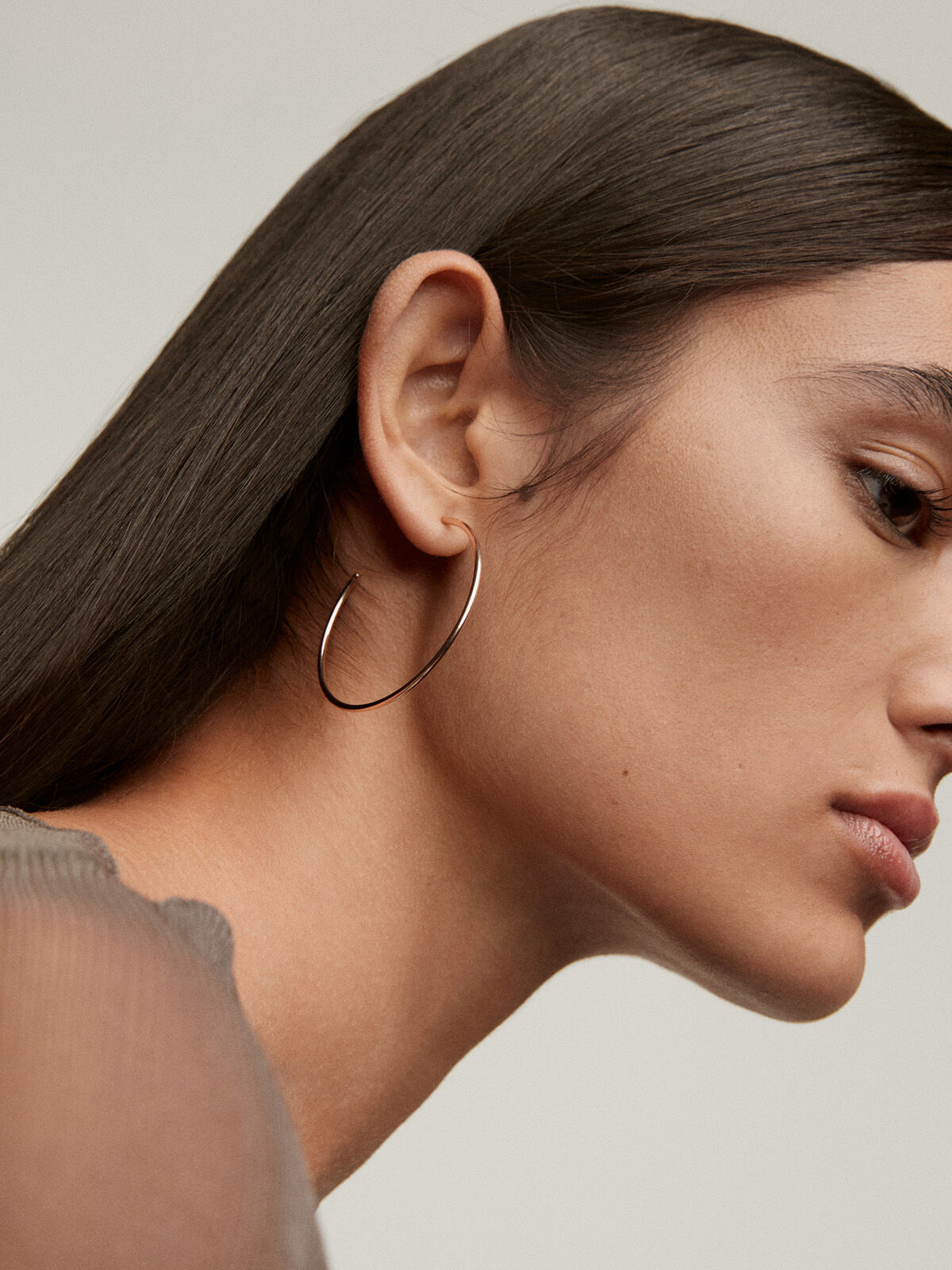 Large 925 silver hoop earrings online