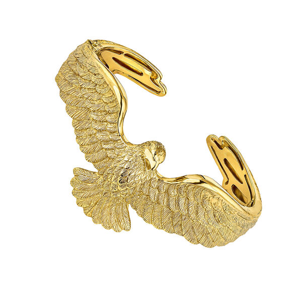 Bracelet aigle argent plaqué or, J04547-02,hi-res