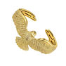 Gold plated eagle bangle, J04547-02