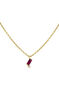 9 ct gold ruby pendant necklace., J04985-02-RU