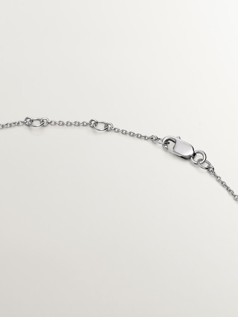 18k white gold pendant with tachuela and diamond image number 6