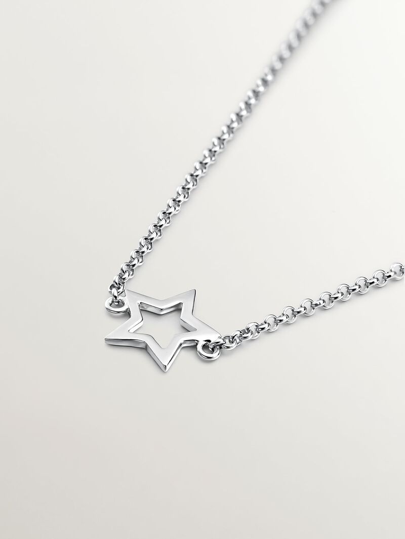 925 Silver bracelet with a star shape image number 2