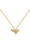 Eagle pendant in 18k yellow gold with diamonds, J05099-02