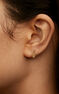 Gold pompom earring, J05022-02-H