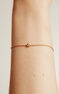 Pulsera chatón topacio plata recubierta oro  , J03437-02