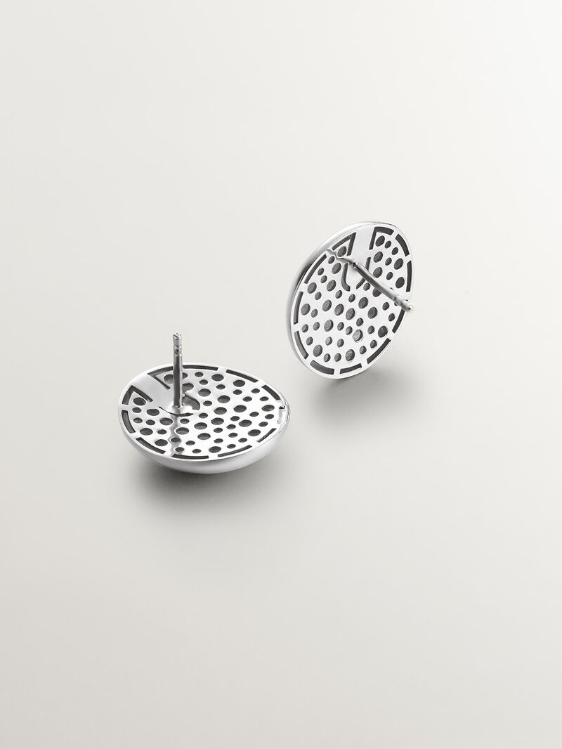 925 silver earrings with round shape image number 6