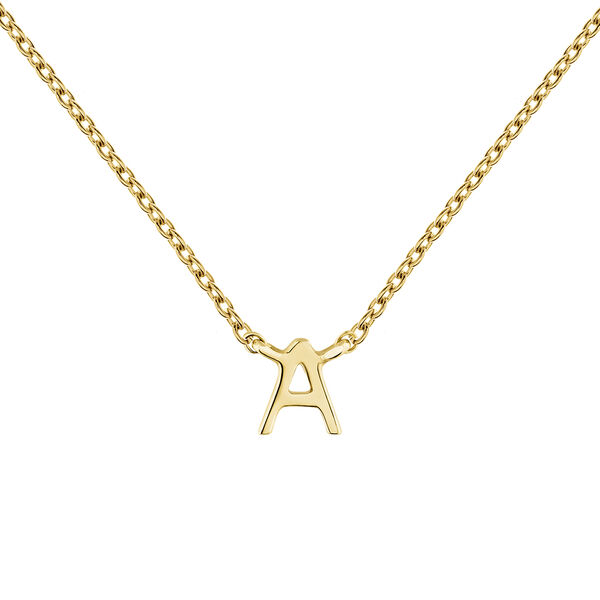 Collier initiale A or , J04382-02-A, mainproduct