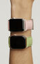 Pink leather Apple Watch strap¬†, IWSTRAP-PK