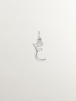 Pendentif initiale E argent  , J03932-01-E,hi-res