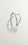 Anillo cruzado diamantes oro blanco 0,09 ct , J03937-01-09