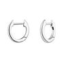 Small silver hoop earrings  , J04648-01
