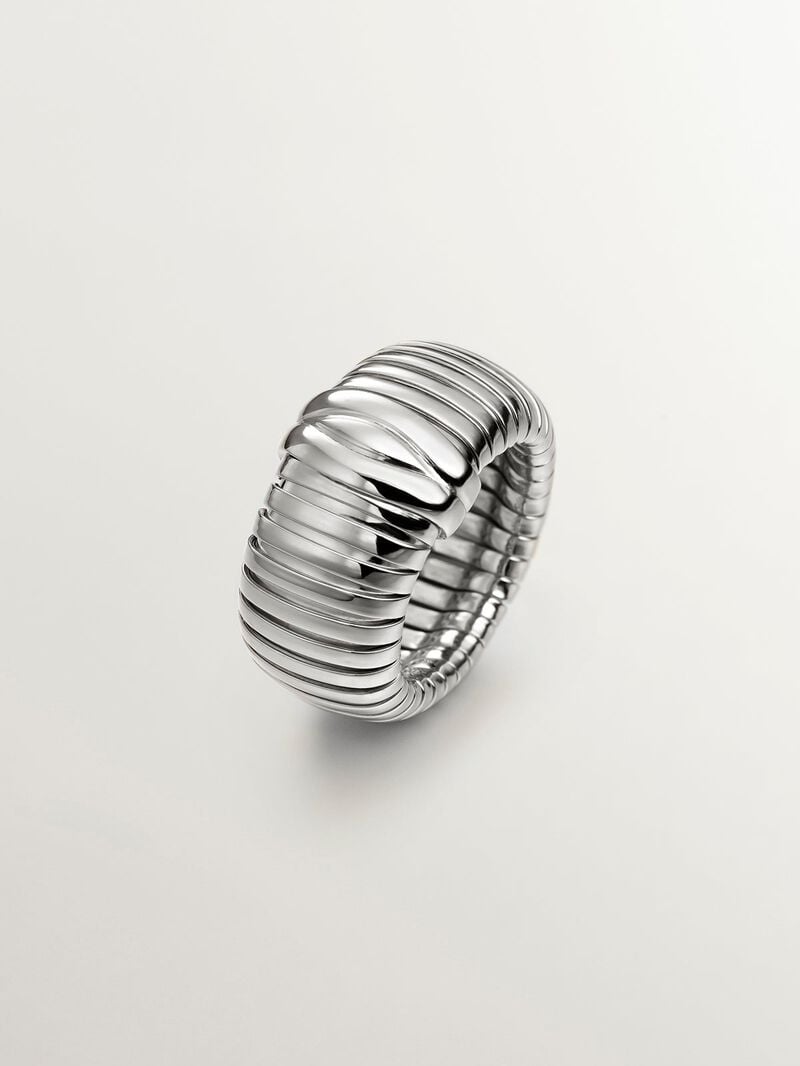 18K yellow gold plated 925 silver tumbagas ring image number 0