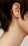 Grimpeur d’oreilles earcuff gauche en or blanc 9 K avec des diamants de 0,04 ct , J04957-01-L