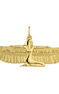 Winged goddess charm in 18 kt yellow gold-plated silver, J04840-02