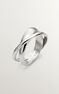 Bague croisée en argent, J05227-01