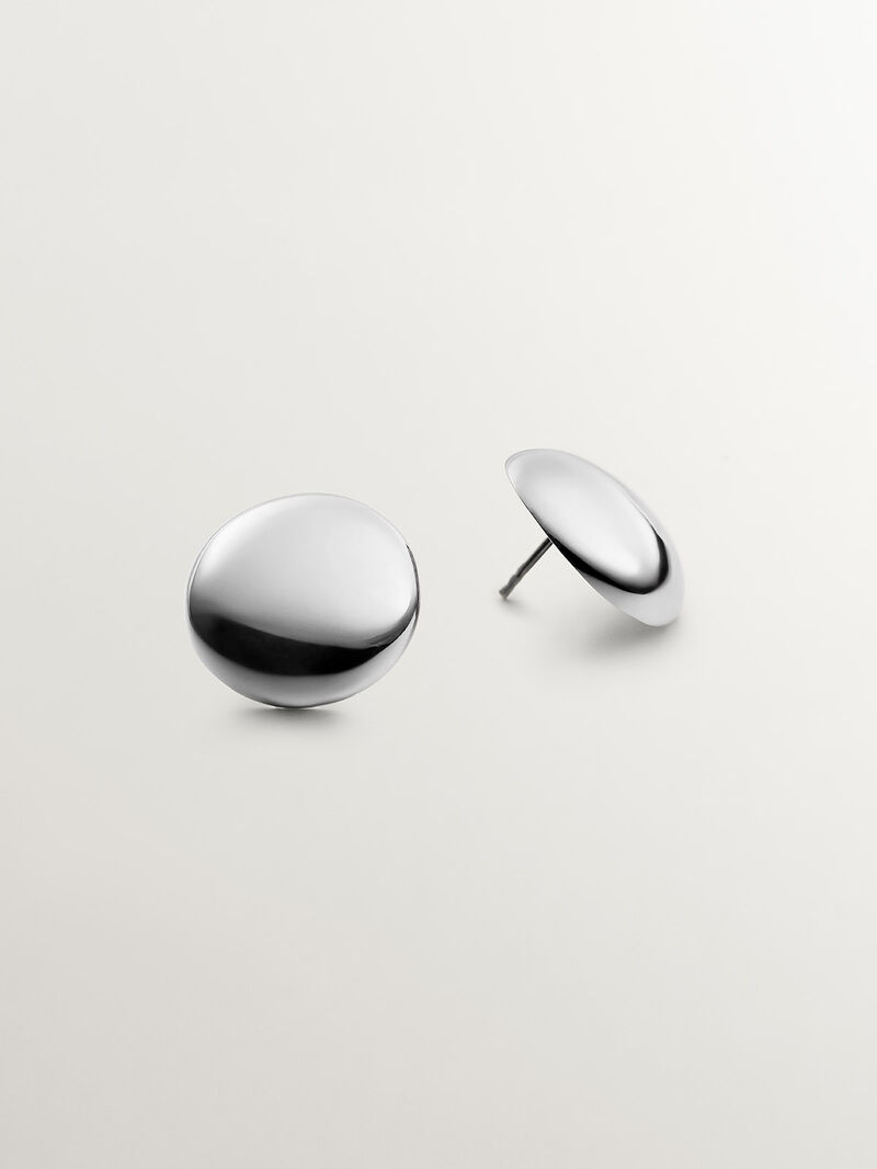925 silver earrings with round shape image number 2
