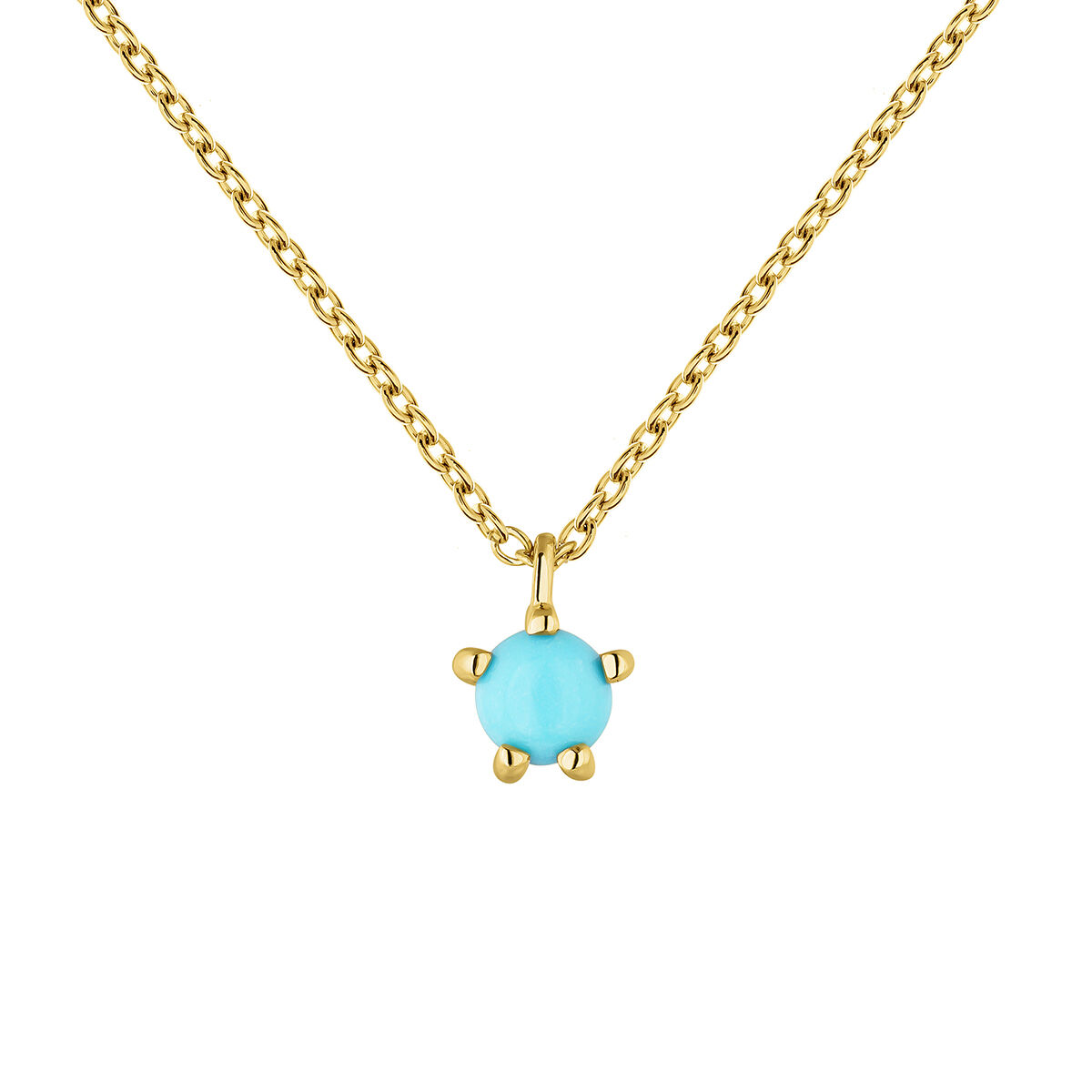 Collier turquoise or 9 ct , J04708-02-TQ, mainproduct