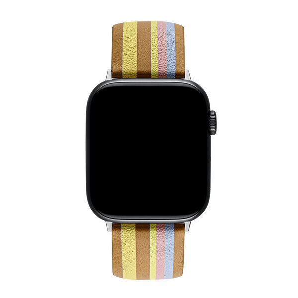 Multicolour leather Apple Watch strap, IWSTRAP-PLY-P,hi-res