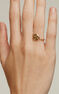 Small gold plated medal ring , J04260-02