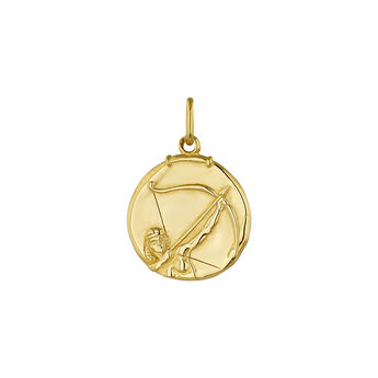 Gold-plated silver Sagittarius charm  , J04780-02-SAG, mainproduct