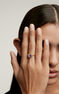 Anillo amatista plata recubierta oro , J04677-02-PAM