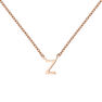 Rose gold Initial Z necklace , J04382-03-Z
