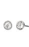 Silver border earrings with topaz , J01307-01-WT