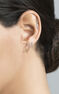 Boucle d'oreille en or blanc pointe diamant 0,02 ct , J03876-01-H
