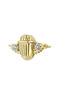 Piercing escarabajo de oro amarillo de 18kt con diamantes , J05103-02-H-18