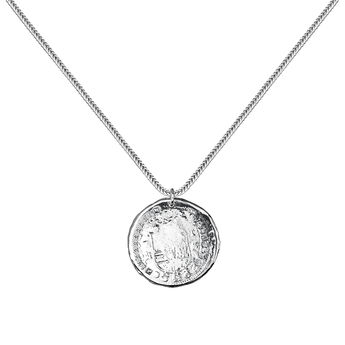 Silver coin pendant, J03590-01-WT, hi-res