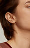 Single 18kt rose gold shamrock earring with diamonds, J04428-03-H